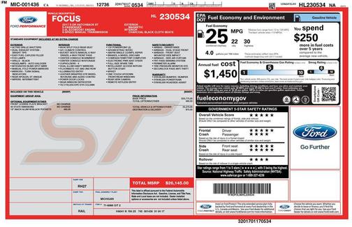 2017 Ford Focus ST ST