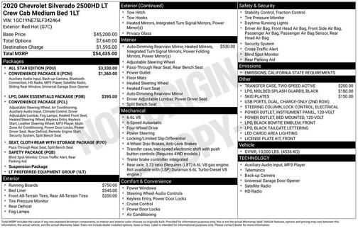 2020 Chevrolet Silverado 2500 LT