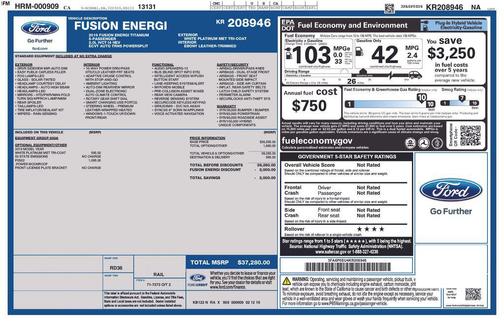 2019 Ford Fusion Energi Titanium