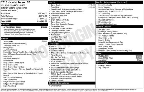 2016 Hyundai TUCSON SE