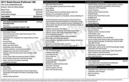 2017 Buick Encore Preferred