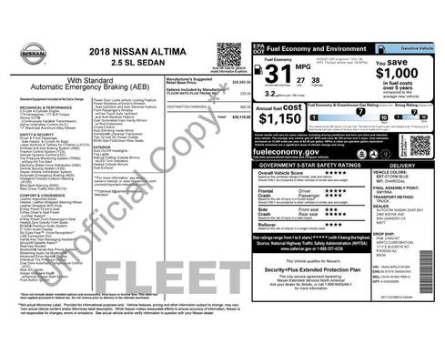 2018 Nissan Altima 2.5 SL
