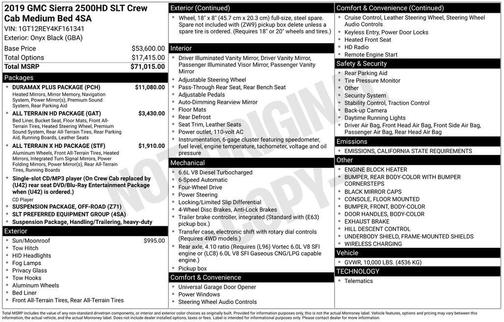 2019 GMC Sierra 2500 SLT