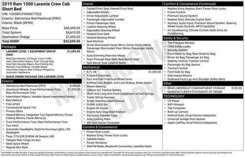 2019 RAM 1500 Laramie
