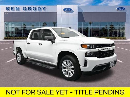 Summit White 2021 Chevrolet Silverado 1500 CUSTOM Truck