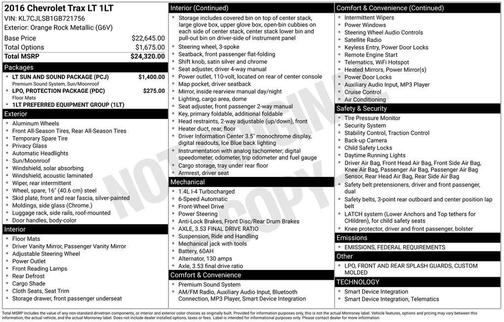 2016 Chevrolet Trax LT