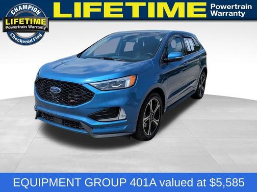 Blue Metallic 2019 Ford Edge ST