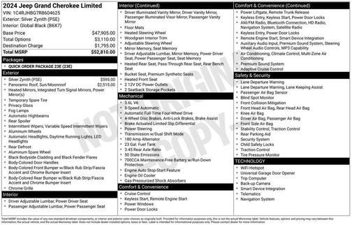 2024 Jeep Grand Cherokee Limited