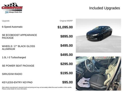 Shadow Black 2016 Ford Focus SE