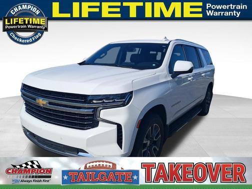 Summit White 2021 Chevrolet Suburban LT