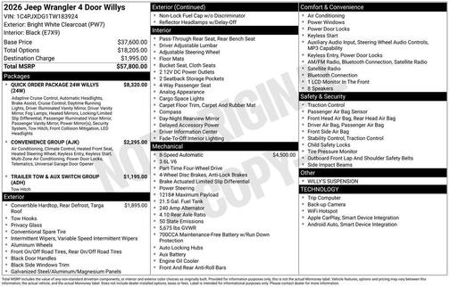 2026 Jeep Wrangler Sport