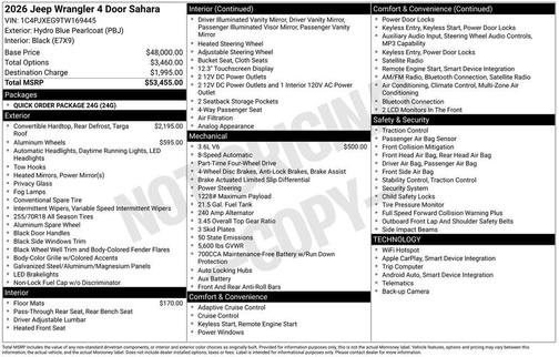2026 Jeep Wrangler Sahara