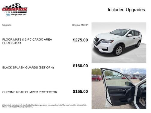 Glacier White 2018 Nissan Rogue S