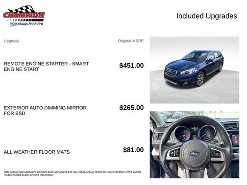 Lapis Blue Pearl 2017 Subaru Outback 2.5i Touring