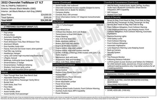 2022 Chevrolet Trailblazer LT