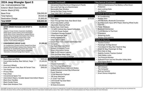 2024 Jeep Wrangler Sport