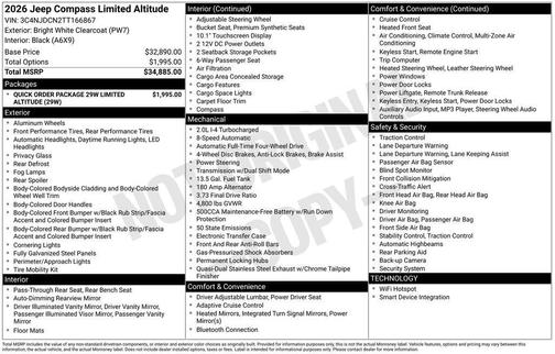 2026 Jeep Compass Limited