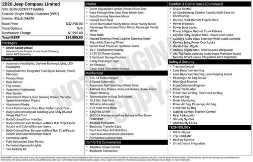2026 Jeep Compass Limited