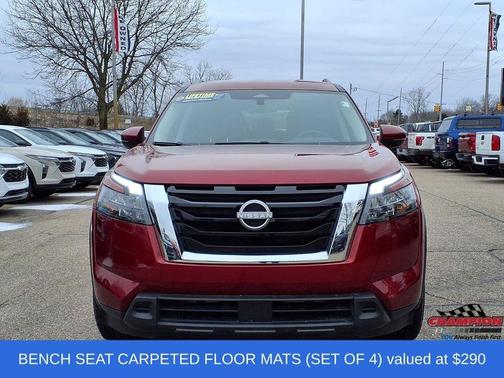 Scarlet Ember 2024 Nissan Pathfinder SV