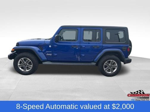 Ocean Blue Metallic 2019 Jeep Wrangler Unlimited Sahara