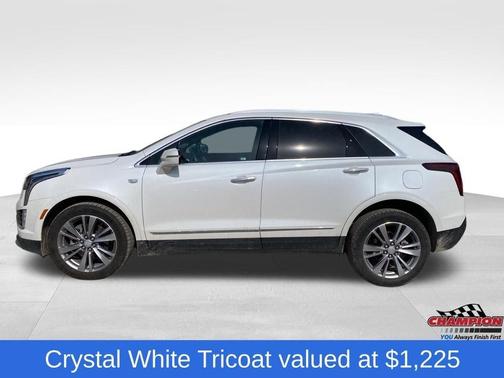Crystal White Tri-Coat 2024 Cadillac XT5 Premium Luxury