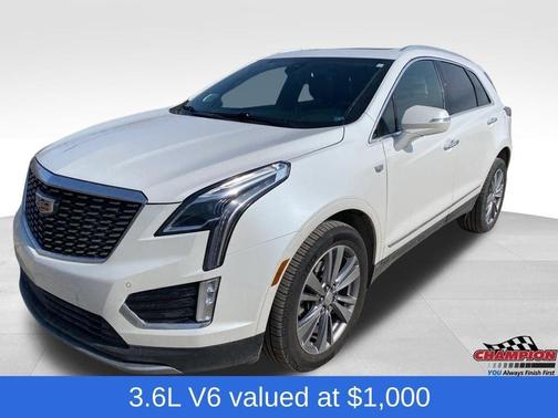 Crystal White Tri-Coat 2024 Cadillac XT5 Premium Luxury