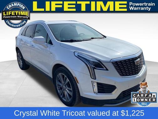 Crystal White Tri-Coat 2024 Cadillac XT5 Premium Luxury