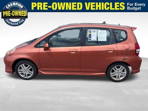 Orange 2008 Honda Fit Sport
