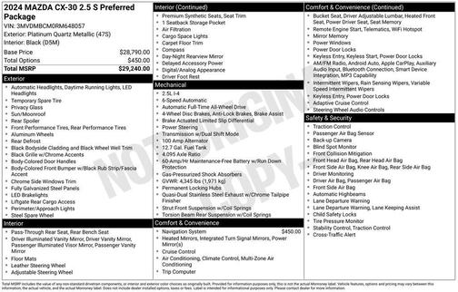 2024 Mazda CX-30 2.5 S Preferred Package