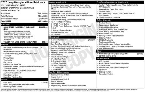 2026 Jeep Wrangler Rubicon
