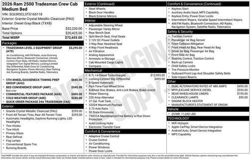 2026 RAM 2500 Tradesman