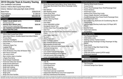 2010 Chrysler Town & Country Touring