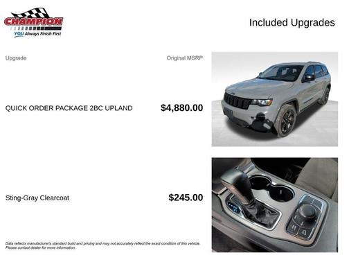 Sting Gray Clearcoat 2020 Jeep Grand Cherokee Upland
