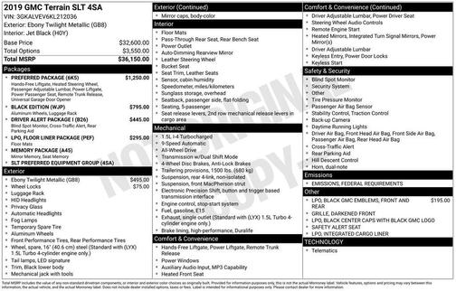 2019 GMC Terrain SLT