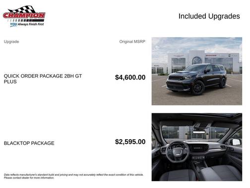 DB Black Crystal Clearcoat 2026 Dodge Durango GT