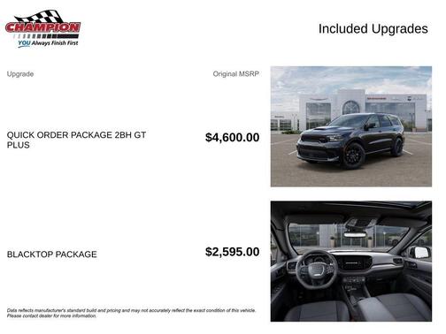 Black Clearcoat 2026 Dodge Durango GT