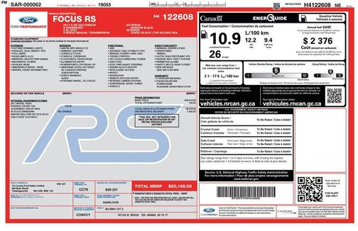 2017 Ford Focus RS Base