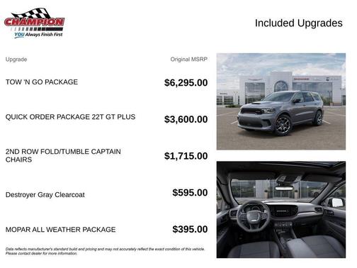 Gray Clearcoat 2026 Dodge Durango GT Plus HEMI V8