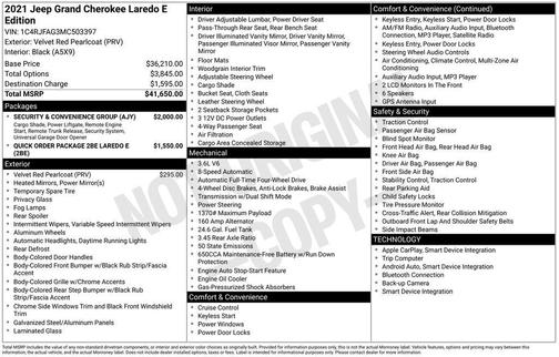 2021 Jeep Grand Cherokee Laredo E