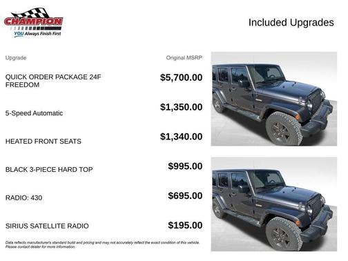 2016 Jeep Wrangler Unlimited Sport