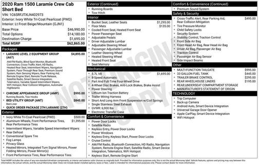 2020 RAM 1500 Laramie