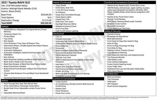 2021 Toyota RAV4 XLE