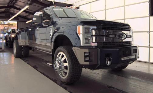 Blue 2017 Ford F-350 King Ranch
