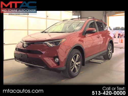 Red 2017 Toyota RAV4 XLE