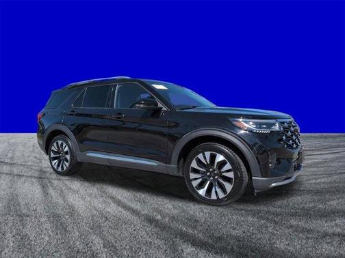 Black Metallic 2025 Ford Explorer Platinum