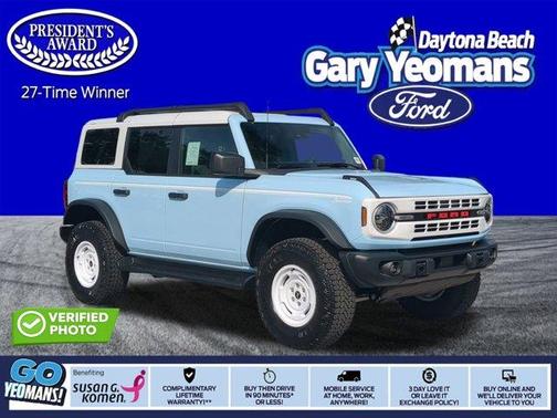Blue 2025 Ford Bronco Heritage Edition SUV