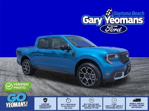 Blue 2026 Ford Maverick Lariat