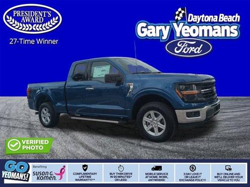 Blue Metallic 2025 Ford F-150 XLT Truck