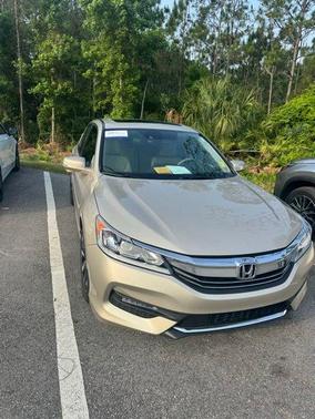 Tan 2017 Honda Accord EX-L