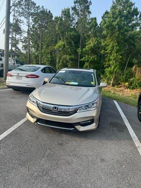 Tan 2017 Honda Accord EX-L